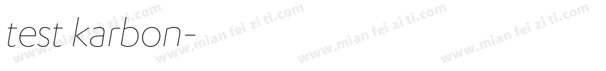 test karbon字体转换